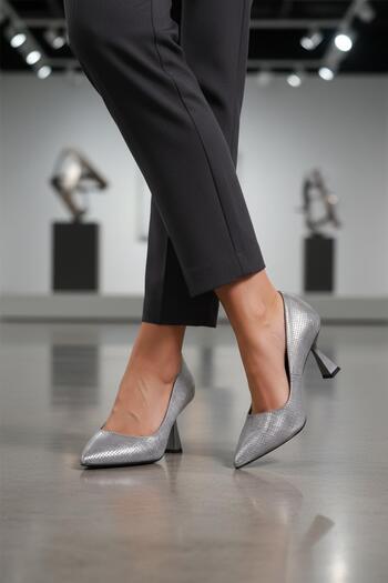 AYAKMOD Platinum Women's Thin Heeled Shoes 665140 Z