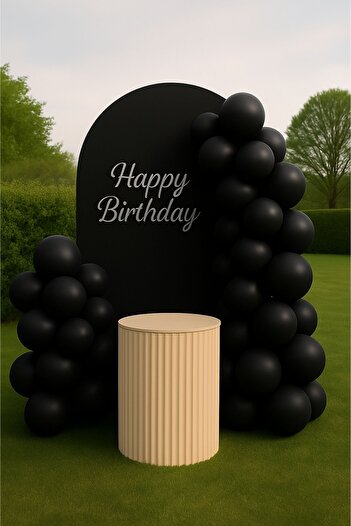 Zayna's 100 Pieces Pastel Tone Black Color 100Pcs 12Inch Black Balloon-Birthday Party Decorations Balloon