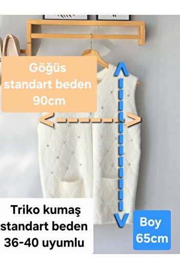 ENDAMIM Stone Detail Yumoş Tri̇ko Short Vest