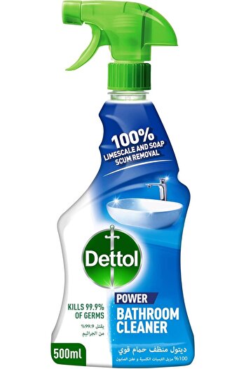 Dettol Bathroom Cleaner Spray Bottle, 500ml