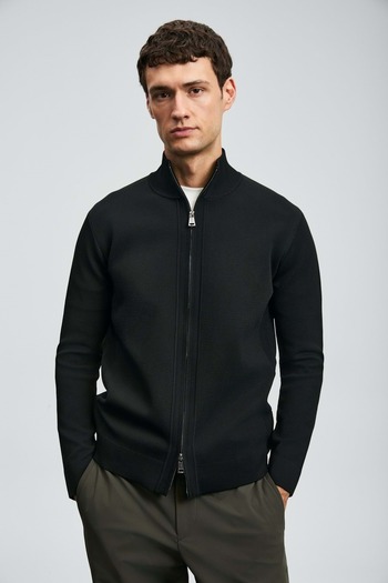 Kids Club Shoes Lufian 112100071 Enrico Men's Cardigan Men's Jacket Black