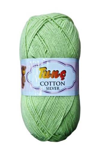 Tunç Tong Cotton Silver Thread, similar to Cotton Gold and Jeans - Cotton (55%) and Acrylic (45%), Color No. 408