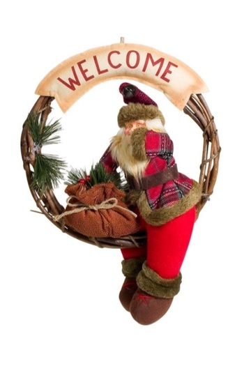 OEM Decorative wreath, round, Christmas, holidays, winter, 40 cm