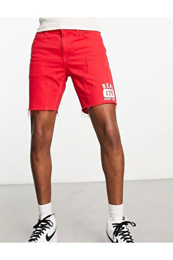 ASOS ASOS denim shorts, red