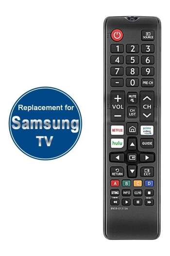 Generic BN59-01315D Replacement for Samsung Remote Control and Smart 4K Ultra UHD Curved Series 8/7/6 TV HDT