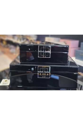 hediye Esterhomedecor 2-Pack Glass-Plated Decorative Accessory Box