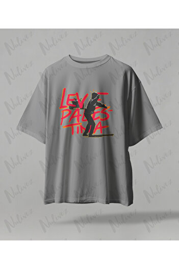Nulivez Palestine Design Printed High Quality Compact Unisex Oversize T-Shirt