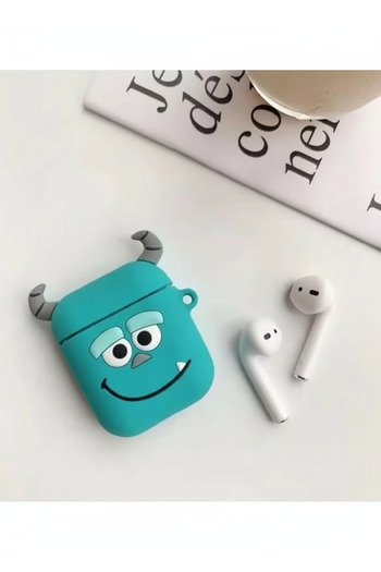 Blackmark AirPods 1St Generation. And 2. Generation Compatible Cute Silicone Sully Figure Earphone Protection Case
