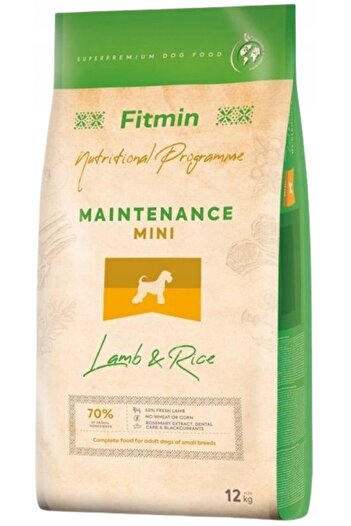 Other FITMIN MAINTENANCE dry dog food Mini LAMB RICE 12 kg