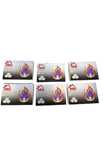 Movidic Premium Firestarter Tablets, 6 boxes with Kerosene MVD, 288 pieces, for lighting fires in stoves, fi