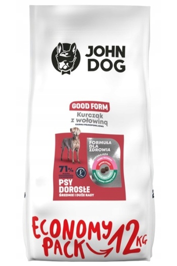 Other Hrană uscată JOHN DOG pentru câini de rase medii și mari, PUI ȘI VITĂ, 12 kg