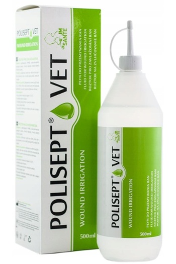 Other JM SANTE POLISEPT VET IRRIGATION wound wash for dogs and cats 500ml
