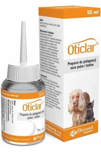 Other OTICLAR ear cleaner for dogs and cats Biowet 50 ml