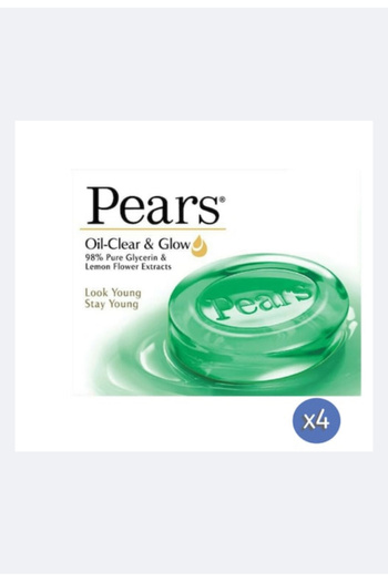 pearls Pears Oil Clear And Glow Bar Soap 125g Pack of 4