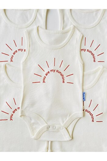EFU BABY 5-Pack 100% Cotton Patterned Baby Undershirt Bodysuit