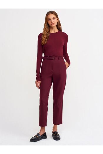 Dilvin Crew Neck Mid-Sleeve Drop Sweater