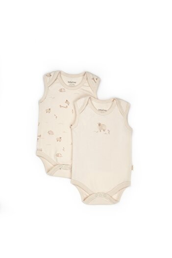 BabyCosy Organic Wear Baby 2-Piece Strap Badi, 100% Organic Cotton, Baby and Newborn Series