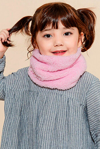 Leiste Stole Children's Plush Neck Collar Scarf Kaşkol Windproof Welsoft Neck Collar Shawl