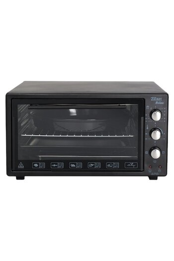 Zilan Cuptor electric ZLN-3130, 1700W, 45 litri, 300°C, Termostat, Tăvi, Negru