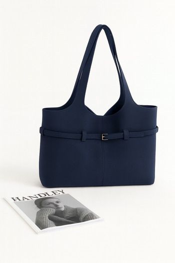 Handley Luxury Suede Shoulder Bag with Puppy – Stylish Design with Double Handles