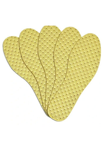OEM Insoles, set of 10 pairs, anti-odor, textile, cotton, multicolor
