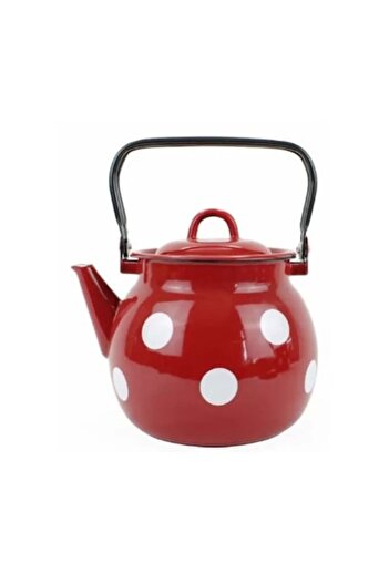 OEM Tea Kettle with Lid 3.5L Red with White Dots