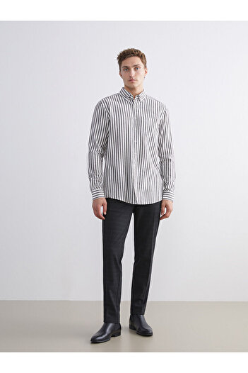 LC Waikiki Peak New Season Regular Fit Long Sleeve Striped Men's Shirt