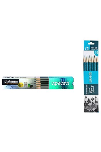 Nataraj Apsara Platinum 2B Pencil With RT Combo 3x12