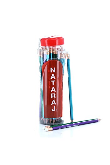 Nataraj Natraj Metallic Hex HB Pencil Jar 48P With RT