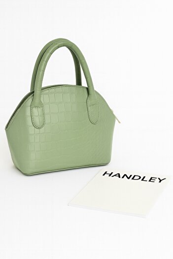 Handley Women's Shiny Mini Crocodile Pattern Crossbody Hand and Shoulder Bag