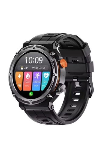 EKDANT C 21 Pro smart watch, 1.39 inch display, silicone strap, for men