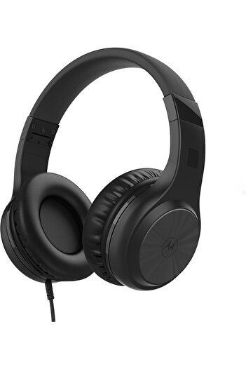 Motorola Sound Over-Ear Headphones Wired - Moto XT120 Headphones with Microphone, in-Line Control fo