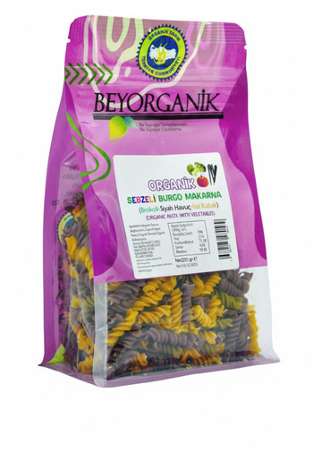 BEYORGANİK Organic Vegetable Twisted Pasta 240g