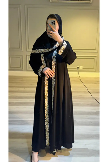 myshaden Cloak Abaya - Premium Korean Royal Fabric with Embellishments