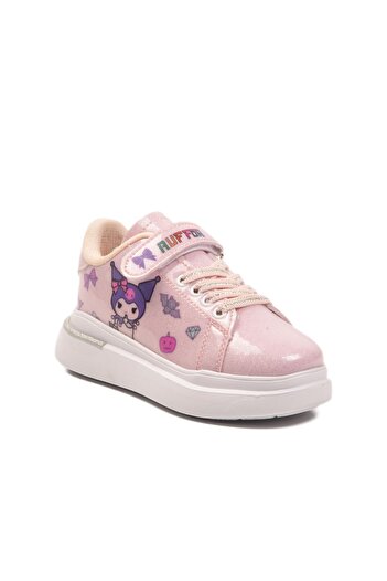 WALKWAY 2540-26K P Powder Patent Leather-Silvery Children's Sports Shoes Ruffon