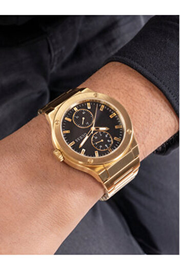 Guess Ανδρικό χρυσό ρολόι GW0795G4