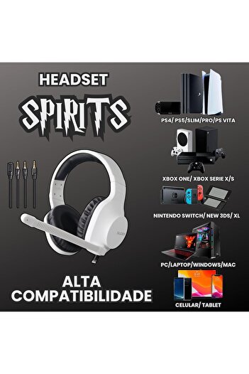 Sades Gaming Headset-Spirits (SA-721) - White
