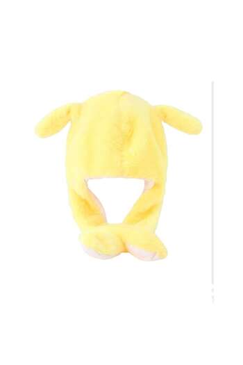OEM Children’s Hat with Baby Shark Design, LED lights and Moving Ears, Yellow, Ages 3-5