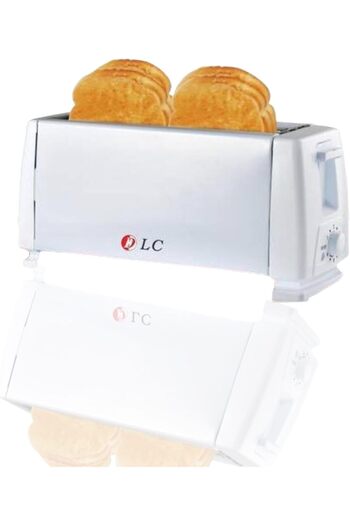 Generic DLC 37552 Toaster Maker | 1300W | 4 Slice Maker | WHITE COLOUR | 60 HZ
