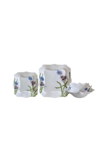 OPAL 18-piece Opal service, square, Spring model