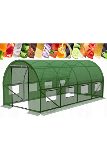 Selgot Garden Greenhouse 6 x 3 x 2m for Plants and Vegetables
