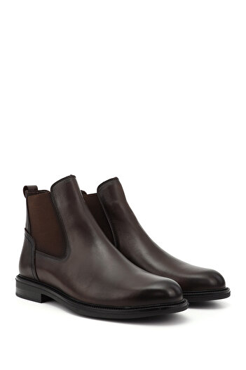 GÖNDERİ(R) Men's Brown Antique Rubber Sole Genuine Leather Chelsea Boots