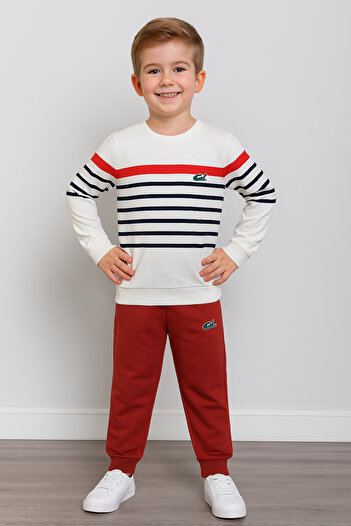CiciTime Çocuk Modası Boys Long Sleeve Casual Bottom Top Set for Nursery and School