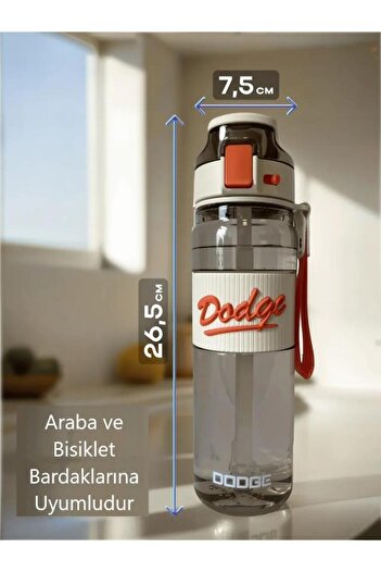 DODGE Water Bottle Tritan White 850ml