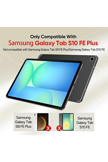 erorex جراب لهاتف Samsung Galaxy Tab S10 Fe+ Plus مقاس 13.1 بوصة 2025، جراب رفيع واقٍ لجهاز Galaxy Tab S10 Fe+…
