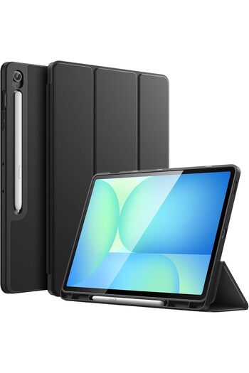 HYX Case for Samsung Galaxy Tab S10 FE Plus/S10 FE+ 13.1-Inch with S Pen Holder, Soft TPU Tri-Fol