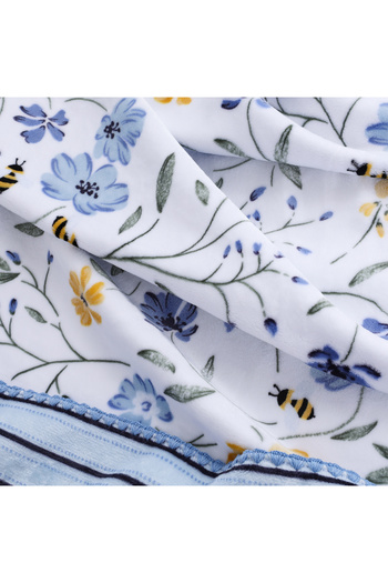Bee Home Double-sided | Single Faux Fur Blanket