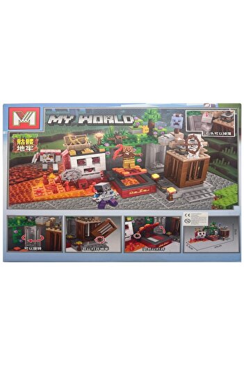 OEM Set de constructie MG Minecraft My World, Lava House, 505 piese, multicolor