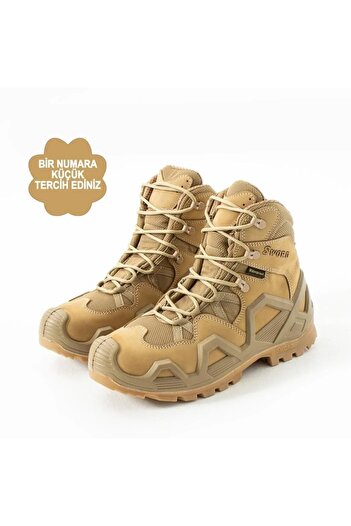 DeGi Kids Genuine Leather Waterproof Lightweight Comfortable Stylish Men's & Women's Tactical Outdoor Military Boots