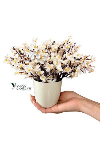 YAPAY ÇİÇEKÇİNİZ Artificial Sakura Spring Tree with Dense Leaves